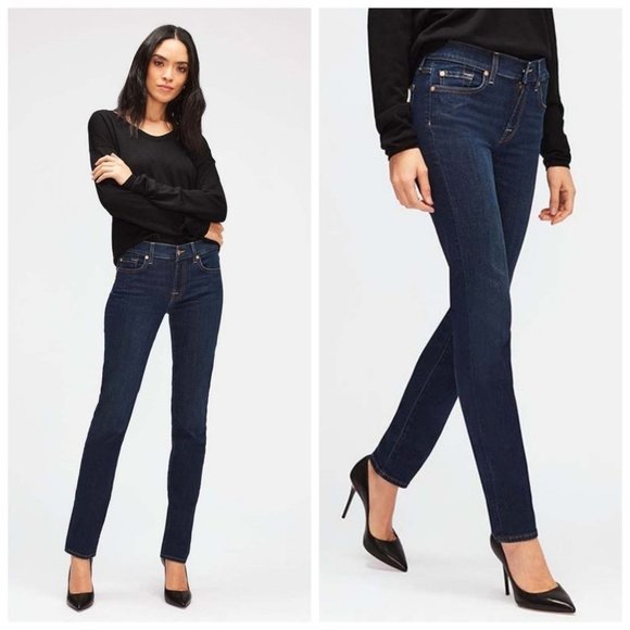 7 For All Mankind Denim - 7 For All Mankind Jeans Roxanne Skinny  Dark Blue 26